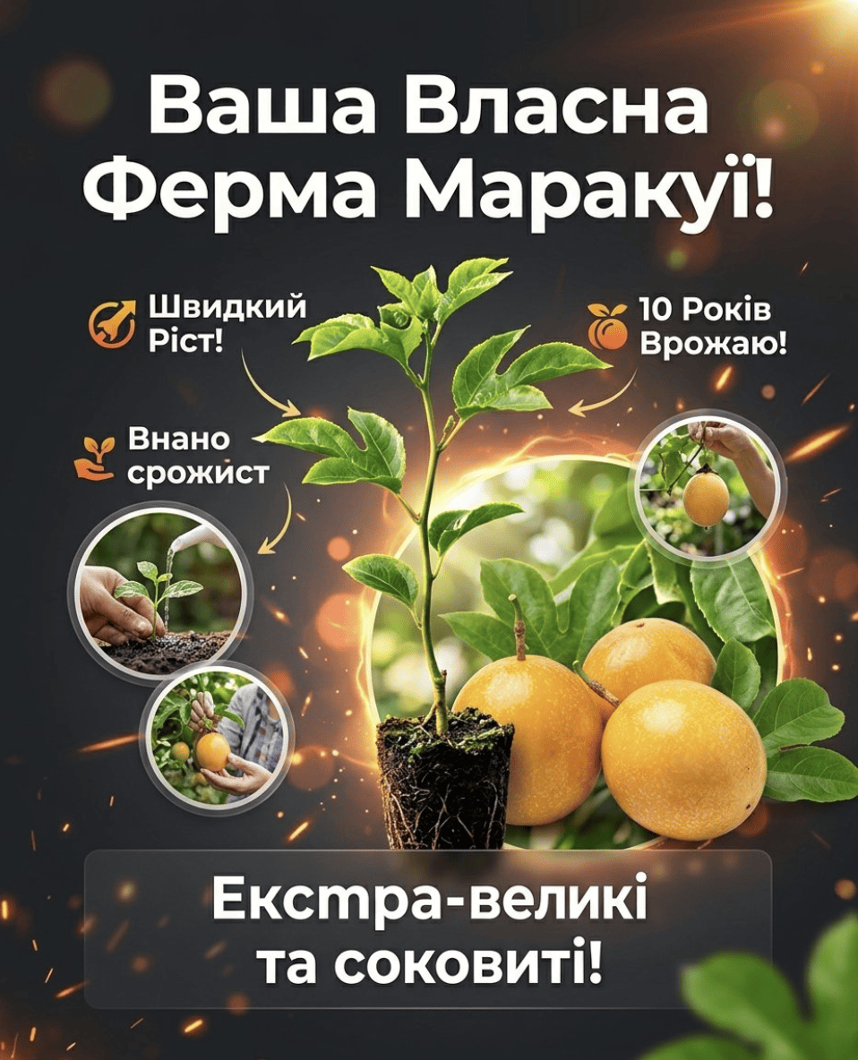 Ваша Власна Ферма Маракуї! Надзвичайно Солодкі Плоди За 60 Днів!